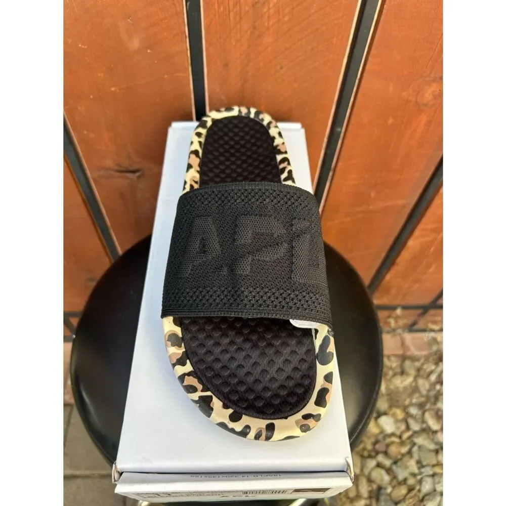 APL Big Logo TechLoom Slides black/leopard size 11 Men's